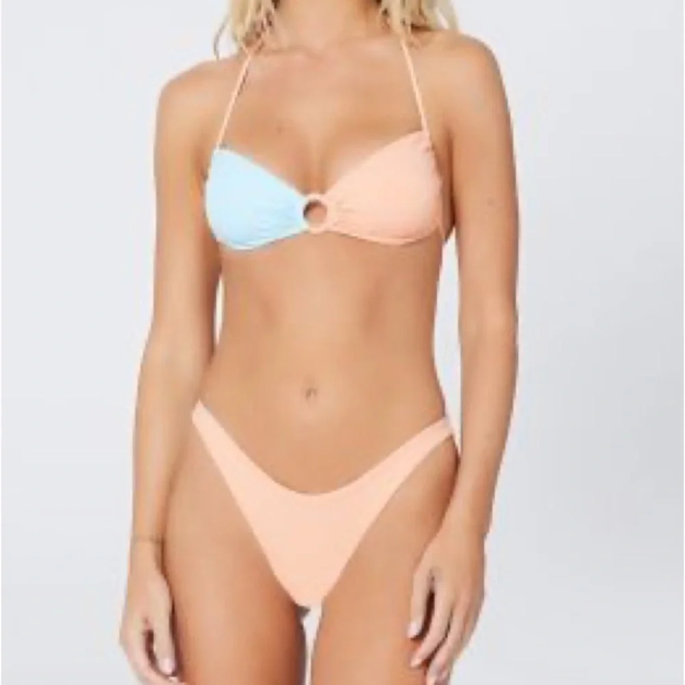 L*Space Freddie Bikini Top Tangy and Sky Blue - Picture 5 of 5